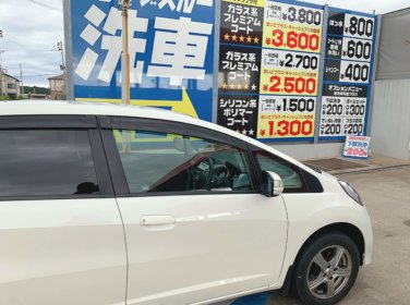 ガラスコーティング後の洗車機について