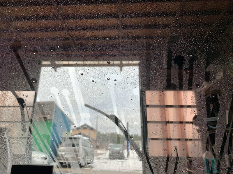 フロントガラスコーティング_インプレッサに施工