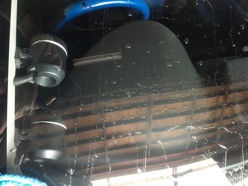 フロントガラスコーティング_インプレッサに施工