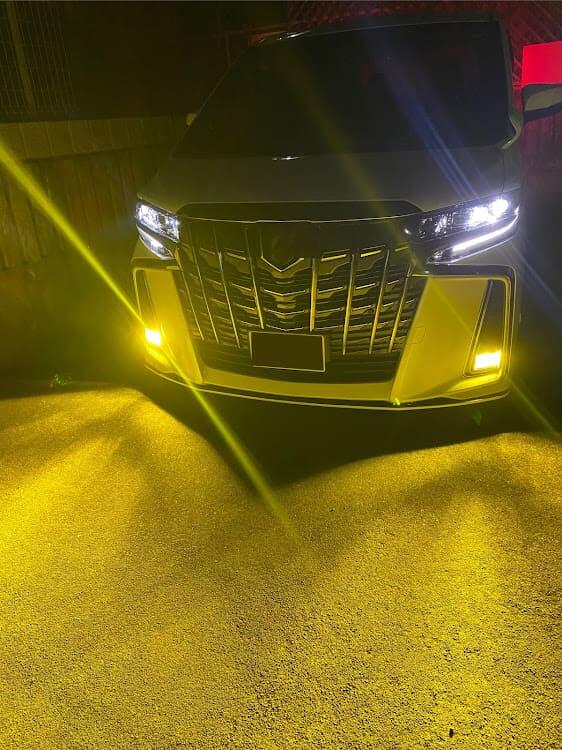 アルファード30系前期 ヘッドライトカバー イエロー 未開封 155 アルファード30系前期 ヘッドライトカバー イエロー 未開封 155