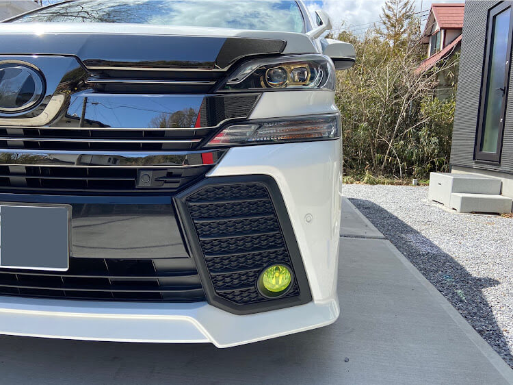 ヴェルファイアフォグランプカスタム_フィルム