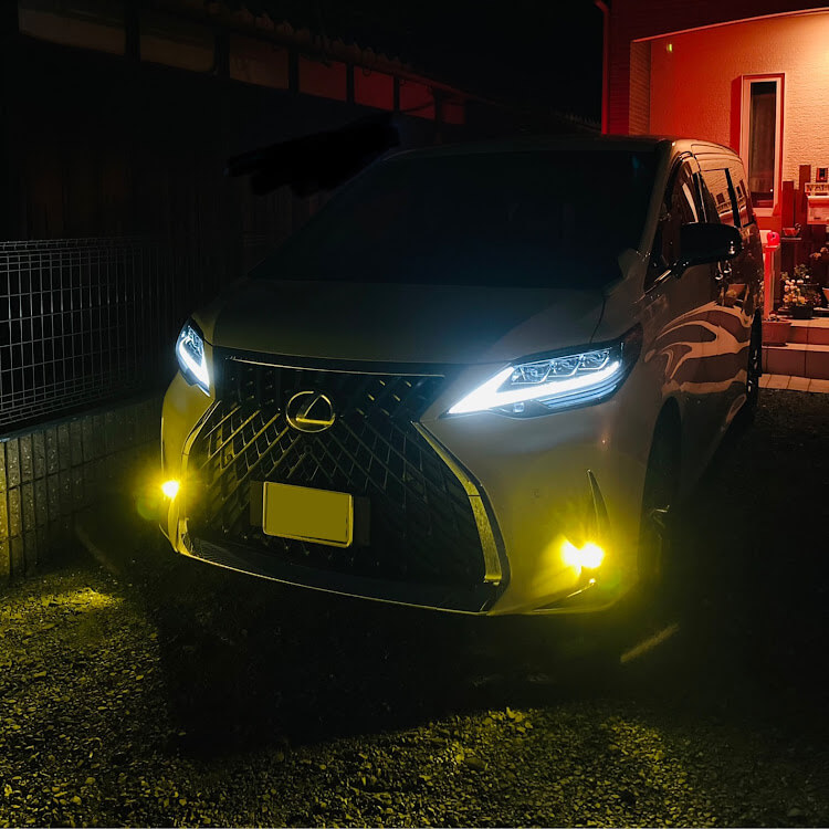 ヴェルファイアフォグランプカスタム_イエロー