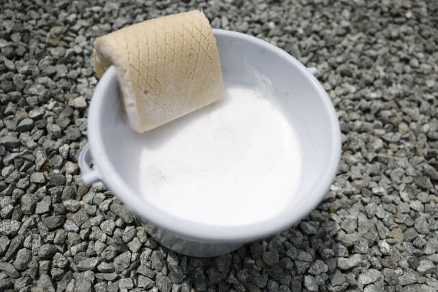 洗車道具の手入れ